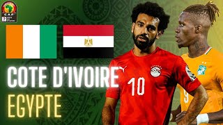 🔴🇨🇮🇪🇬 COTE DIVOIRE  EGYPTE LIVE  🚨🔥ENORME CHOC  18EMES DE FINALE CAN  CAN 2022  CAN 2021 [upl. by Anaes772]