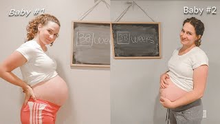 WATCH MY BELLY GROW  PREGNANCY PROGRESSION  BETHANY FONTAINE [upl. by Nalahs868]