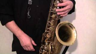 Saxophone Fingering Lesson 1 part 1 [upl. by Yorled949]