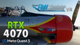 Flight Simulator in VR  Meta Quest 3  RTX 4070  PCVR [upl. by Grussing]