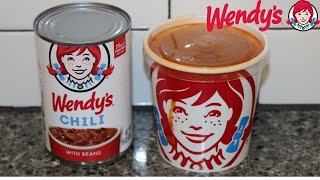 Is CANNED Wendy’s Chili with Beans As Good As The Restaurant Comparison Video [upl. by Ssitnerp]