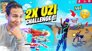 2x Mini Uzi Only Challenge Until I Win 😎 Tonde Gamer  Free Fire Max [upl. by Steffi356]