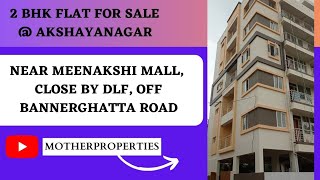 2BHK LUXURY FLAT FOR SALE  AKSHAYANAGAR  MOTHERPROPERTIES [upl. by Maroney]