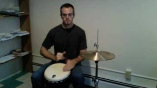 Djembe Lesson Part 2 Djembe as a Drumset with Hi Hat [upl. by Shurlock292]