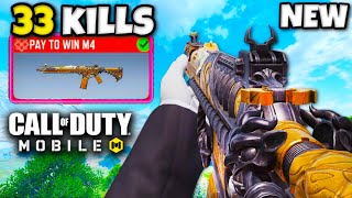 33 KILLS with NEW PAY TO WIN M4 🤯 COD MOBILE [upl. by Xella]