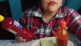 ASMR comiendo pepino con chamoy😋 [upl. by Kciredec]