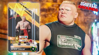 WWE 2K Battlegrounds Brock Lesnar All Attires  F5 German Suplex amp Unlock Animations [upl. by Irahk]