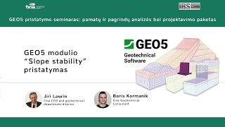 Presentation of GEO5 module “Slope stability” [upl. by Eugen]