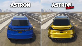 GTA 5 ONLINE  ASTRON CUSTOM VS ASTRON WHICH IS FASTEST  PS5 [upl. by Asnerek554]