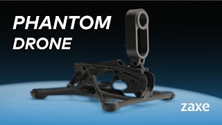 3D Printed Drone  Phantom Drone Printed with PA12CF Zaxe [upl. by Afrika]