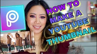 How To PicsArt Tutorial  How To Make A Youtube Thumbnail EASY [upl. by Borrell]