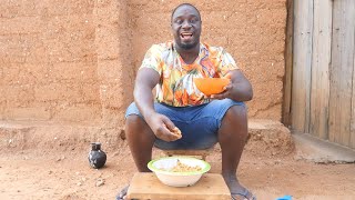 African cooking  Authentic African food DAWADAWA JOLLOF from Ghana West Africa [upl. by Erskine]