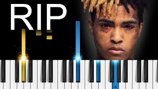 XXXTentacion  Moonlight  EASY Piano Tutorial [upl. by Ahsienek]