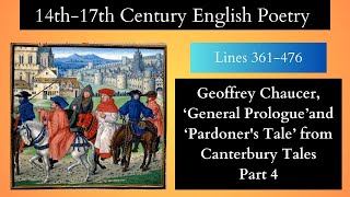 Geoffrey Chaucer ‘General Prologue’and ‘Pardoners Tale’ from Canterbury Tales Part 4 [upl. by Atsahs149]