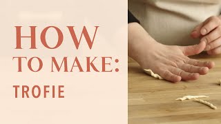 How to make trofie pasta [upl. by Assiluy]