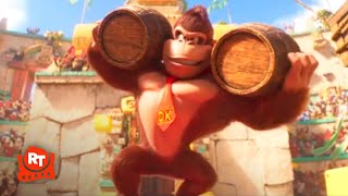 The Super Mario Bros Movie  Mario vs Donkey Kong Scene  Movieclips [upl. by Mizuki]