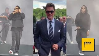 JayZ performs “Public Service Announcement” at Tom Brady Patriots Hall of Fame ceremony [upl. by Ahsahs]