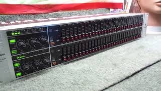 DEMO OF BEHRINGER GEQ3102 ULTRAGRAPH PRO ULTRAMUSICAL 31 BAND GRAPHIC EQ FOR SALE [upl. by Baum]