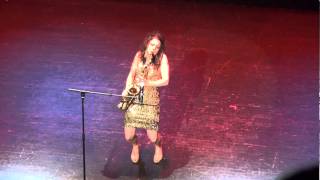 Eva Diva SaxophonistRapper Live at the Apollo  Grazing in the Grass [upl. by Anahsohs]