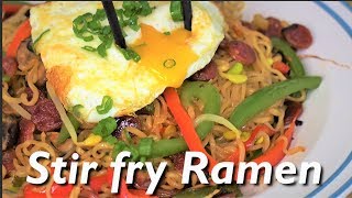 UPGRADE Your RAMEN AMAZING Stir Fry Ramen Recipe [upl. by Haizek]