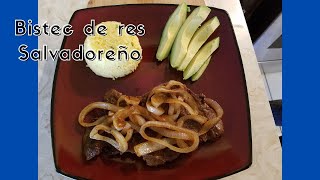 Como hacer un Bistec de Res Salvadoreño paso a paso [upl. by Acillegna]