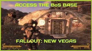 Fallout New Vegas  How to Access The Brotherhood of Steel Base [upl. by Eidderf]