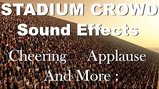 Stadium Crowd Sound Effects  One Hour  HQ [upl. by Zerdna747]