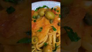 Pasta a la puttanesca 🔥🍳 Almuerzo facil 🍳🔥 receta [upl. by Attenwahs]