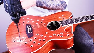 I drilled holes in my guitar and it sounds UNREAL [upl. by Uhthna]