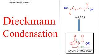 Dieckmann condensationReaction Mechanism Synthetic Application [upl. by Latterll]