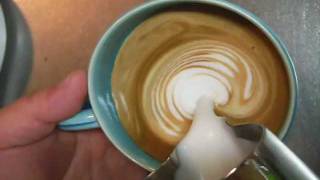 How to froth milk for latte art without steam [upl. by Endaira]