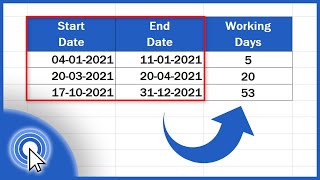 How to Calculate Working Days in Excel Two Helpful Ways [upl. by Jallier84]