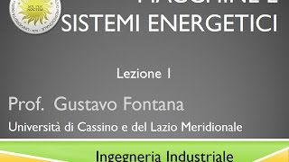 Lezione 1 Macchine e sistemi energetici [upl. by Sulamith]