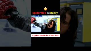 SpiderMan Vs Bucky  😳 shorts spiderman avengers [upl. by Leihcey331]