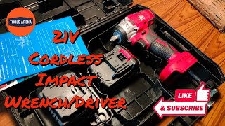 21V Cordless Impact WrenchDriver [upl. by Leruj]