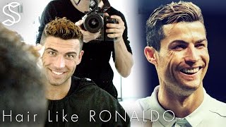 Cristiano Ronaldo hairstyle with color bleach [upl. by Sorenson423]