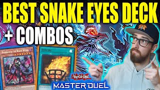 BEST UPDATED SNAKE EYES DECK  COMBOS Master Duel Ranked [upl. by Gokey]