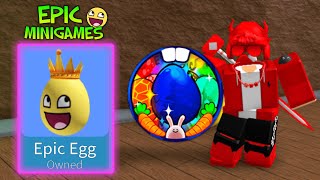 How To Obtain The Epic Egg RBLX Epic Minigames [upl. by Ahseyk]