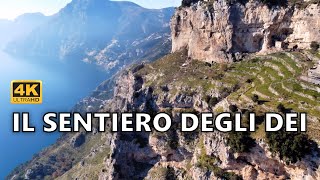 IL SENTIERO DEGLI DEI IN INVERNO  COSTIERA AMALFITANA  DRONE VIDEO 4K UHD [upl. by Levitan]