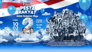 LIVE Pesta Rakyat Kampanye Akbar Prabowo  Gibran [upl. by Mail668]