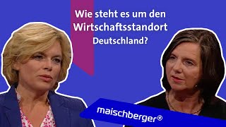 Katrin GöringEckardt Grüne amp Julia Klöckner CDU zu Wirtschaftspolitik  Migration maischberger [upl. by Hetti25]