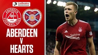 Aberdeen 20 Hearts  Cosgrove Double Seals Win for Dons  Ladbrokes Premiership [upl. by Ahseki]