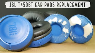 How To Remove amp Replace JBL T450BT or T450 Earpads Cushions [upl. by Aticilef441]