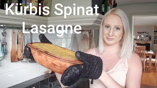 Vegan  Kürbis Spinat Lasagne  vegane Lasagne [upl. by Josselyn429]