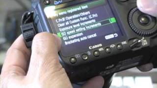 Canon 50D Tips Part1 Custom Menu Set [upl. by Hardin]