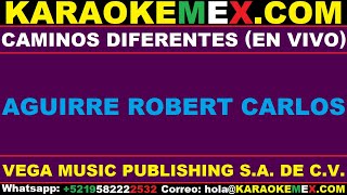 karaoke roberto tapia  caminos diferentes en vivo [upl. by Aerdnaed]