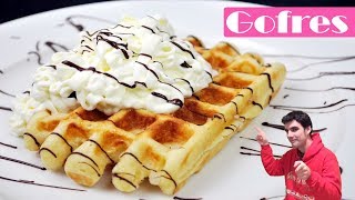 GOFRES CASEROS😍🧇😋 La receta más fácil de WAFFLES deliciosos Receta  410 [upl. by Schonthal36]