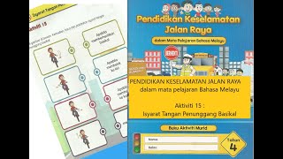 BAHASA MELAYU PKJR TAHUN 4  Aktiviti 15  Isyarat Tangan Penunggang Basikal [upl. by Suryt]