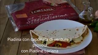 Piadina con caponata di verdure e provola [upl. by Orlene757]