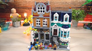 Build ⏩ LEGO Creator Expert Bookshop modular building 10270 [upl. by Georgena]